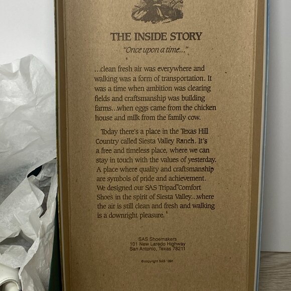 NWOT Vintage Women's SAS Suntimer Leather Shoes Size 8S - Picture 14 of 15